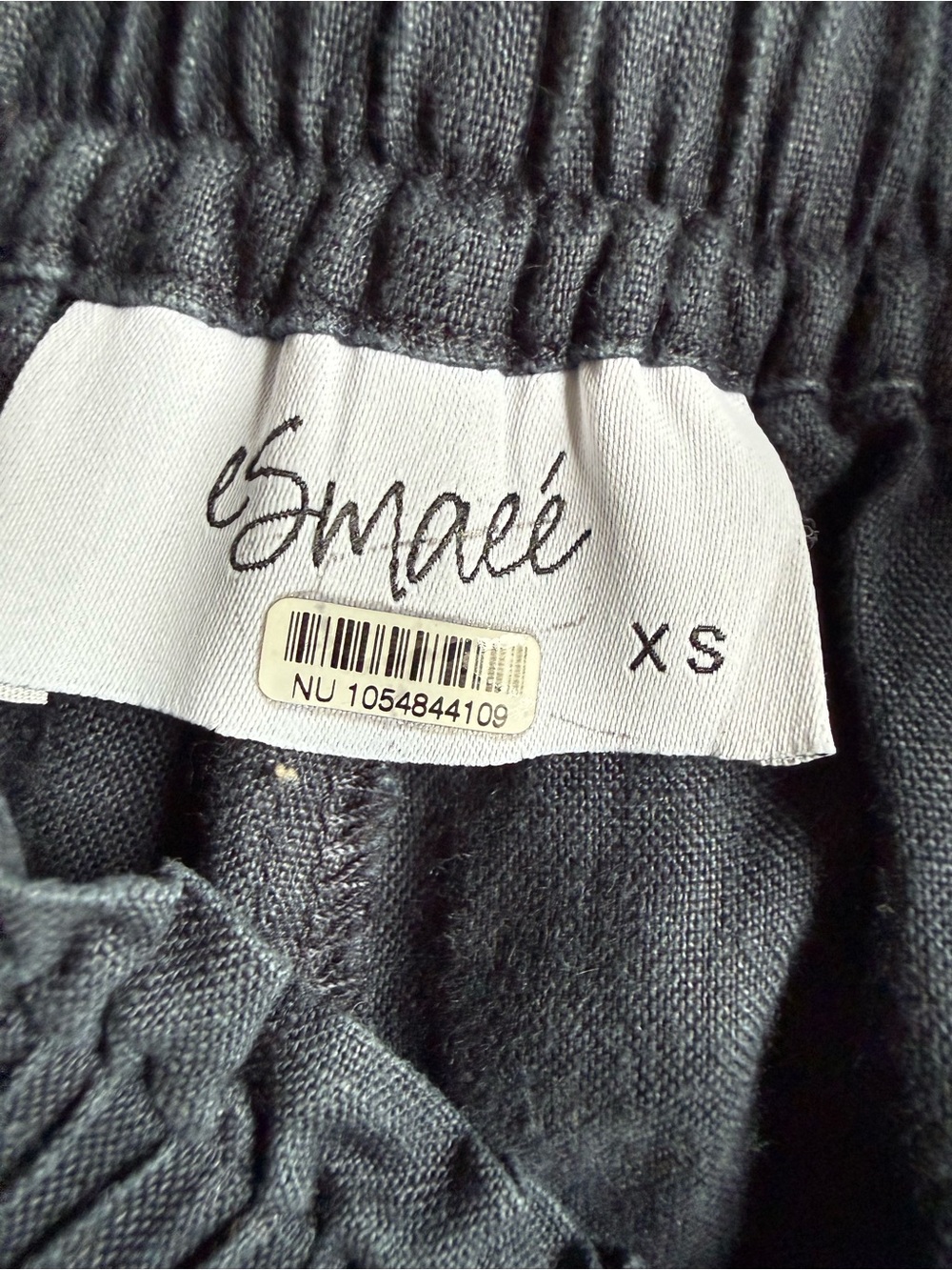 Esmaee’ Linen Wide Leg Pant in Blue - Picture 6 of 12